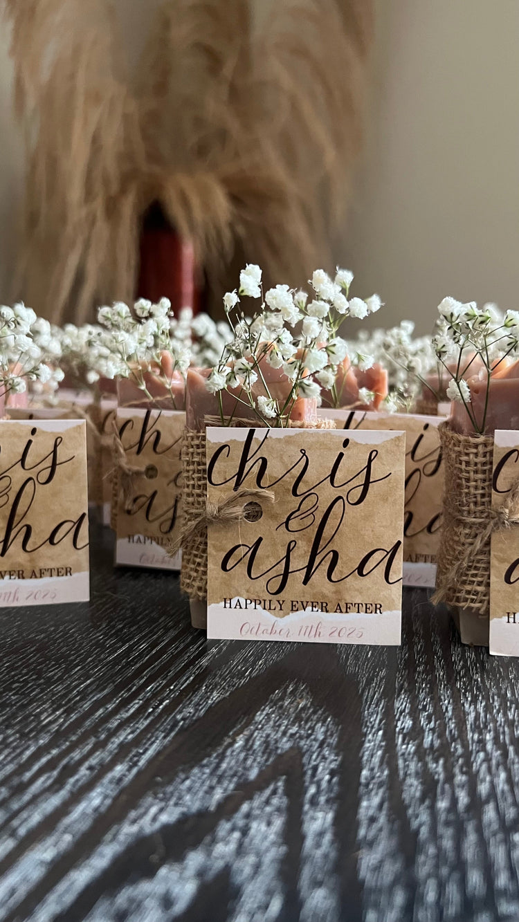 CUSTOM SOAP FAVORS