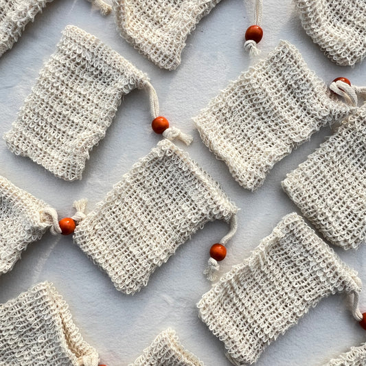 Cotton Mesh Soap Pouch